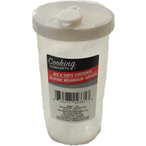 Cooking Concepts Mix and Serve, Plastic Measuring Cup and Container, (Set of 2)