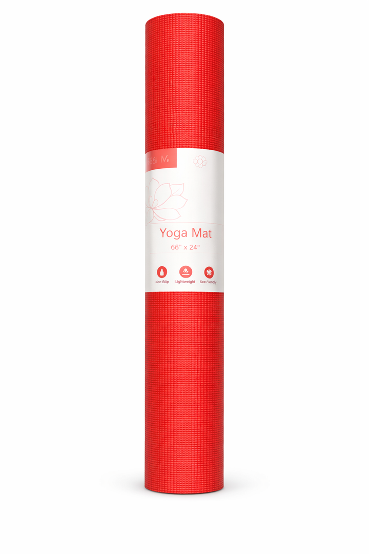 Red Yoga Mat, 68x24