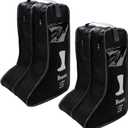 Portable 2 Pack Boots Storage,Tall Boots Storage/Protector Bag, Boots Cover (Black)