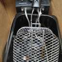 OVENTE Electric Deep Fryer 2 Liter Capacity, 1500 Watt Lid with Viewing Window and Odor Filter, Adjustable Temperature, Removable Frying Basket and Easy to Clean Stainless Steel Body, Silver FDM2201BR