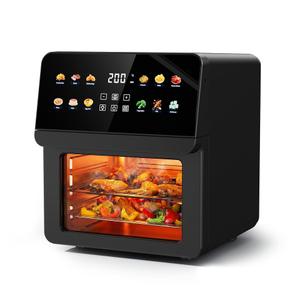 Ludatido 2026Upgraded 12QT Air Fryer Oven, 8-in-1 Air Fryer Toaster Oven Combo with 8 Presets, Family Size Countertop Oven with 2 Baking Racks & Gloves for Roasting, Baking, and Air Frying