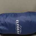 Elegear Double Sleeping Pad - 4" Ultra-Thick Self Inflating Camping Mat for 2 Persons with Built-in Pillow and Foot Pump (Full, Blue)
