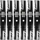 High Lift Mower Blades for Oregon 396-730 G6 Gator, Replacement for John Deere M128485 M131958 M144196 M163983 TCU15881 60 Inch Deck Circle Center Hole 6PCS
