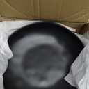 Melamine Bowls Set, 9 Large Pasta Bowl Salad Bowl, Set of 6, Lightweight Unbreakable Shallow Dinner Bowl Set, Large Capacity Serving Bowls for Kitchen, Black