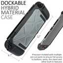 Carrying Case and Dockable Case for Nintendo Switch 2,8 in1 Accessories for Switch 2,Tempered Glass,Game Card Case and Silicone Covers