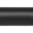 Kenney Weaver Cap End Indoor/Outdoor Black Curtain Rod, Adjustable 37-72 Inch Rod for Windows & Patio