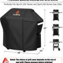 48 Inch for Weber Spirit 2 Grill Cover - 600D Heavy Duty Waterproof BBQ Grill Cover Waterproof Weather Resistant,UV & Fade Resistant,for Weber Spirit II 200 Series,Spirit 200 Gas Grill