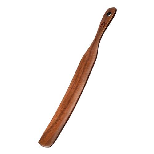 Wooden Spoons for Cooking,12.8 inch Wood Corner Spoon for Cooking,Wooden Cooking Utensils for Spreading, Cooking, Mixing (spurtle) 4 PCS Wooden Spoons for Cooking,12.8 inch Wood Corner Spoon for Cooking,Wooden Cooking Utensils for Spreading, Cooking, Mixing (spurtle) 4 PCS