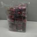 SHareconn 100pcs Christmas Tree Decorations Ornaments Set, Shatterproof Plastic Baubles Decorative Balls for Xmas Tree Decor Holiday Wedding Party, Burgundy