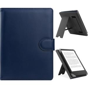 Universal Case for 6.8",7" eReader,Compatible with Kindle/Kobo Clara HD/Kobo Clara 2E/Paperwhite/Pocketbook/Tolino eReader,Leather Stand Cover for 6"-7'' E-Book Reader,Blue
