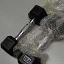 Hex Dumbbell Rubber Encased Strength Training Dumbbells, Hand Weight For Workout & Exercise/Pair of 7.5LB