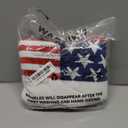 RoseSeek Women's Letter V Neck Beach Sweaters Long Sleeve Split Crochet Tops Knit Pullovers Cover Up White Red and Blue 3X-Large