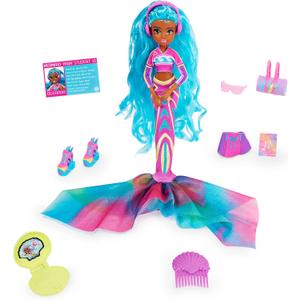 MERMAID HIGH, Oceanna Deluxe Mermaid Doll & Accessories with Removable Tail, Doll Clothes and Fashion Accessories, Kids Toys for Girls Ages 4 and Up