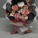 Perfectione Roses 4 Roses Mixed Bouquet for Mother's Day, Flowers for Delivery, Preserved Flowers Birthday Gift for Women Mom Wife Grandma Her, Dusty Rose