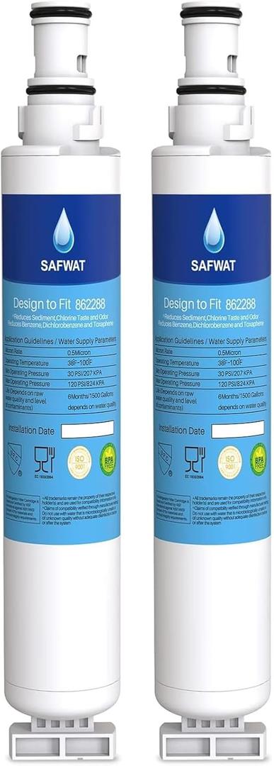 SAFWAT 862288 Replacement for Thermador Water Filter UCTRFLTR10 12023312 (2 Pack)