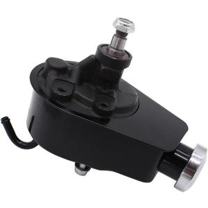 1 PC SHLPDFM Power Steering Pump Black Saginaw P Series Power Steering Pump 5/8" Keyway Style Shaft Compatible with GM Vehicles GMC Chevrolet Chevy Buick Oldsmobile Pontiac Chrome