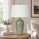 27" Ceramic Table Lamps,Single Touch Bedside Lamps for Nightstand