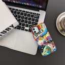 for iPhone 11 Cute Case, Cool Cartoon Astronaut Space Moon Rocket Laser Glitter Bling Design Stylish IMD Bumper Shockproof Anti-Slip Protector Fashion Case (Rocket, iPhone 11)