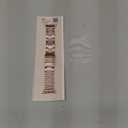 Wearlizer Compatible with Apple Watch Band 38/40/41/42mm Fashion Wristbands Women, Stainless Steel + Resin Metal Replacement for iWatch Series 11 10 9 8 7 6 5 4 3 SE/Ultra 3 2 1-Dark Rose Gold+Pink