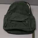 Lamprod Aesthetic Backpack Cute Backpack Corduroy Backpack School Supplies Laptop Bag for Teens Girls Women Students Solid Color(Green)