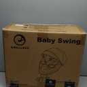 Baby Swings for Infants - Exclusive App & Bluetooth Function, Electric Baby Swing with 5 Point Harness & 5 Sway Speeds, 10 Preset Lullabies, Portable Infant Swing for Indoor/Outdoor (Light Gray)
