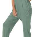 Rompers for Women Casual Summer Jumpsuits Sleeveless Loose Spaghetti Strap Overalls Jumpers (Green)