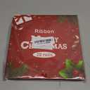 Vloso 20 Rolls 100 Yards Christmas Ribbon for Gift Wrapping,3/8 Inch Christmas Grosgrain Ribbon,Christmas Ribbon for Crafts DIY Holiday Christmas Decorations