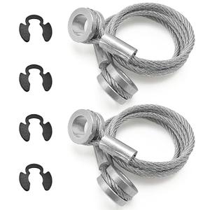 1 Pair Control Cables for HLK2047 Hood Strut Compatible with Peterbilt 357 375 377 378 379 1987-2010, Replacement Part L92-6000-0718, 924-5402
