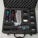 VGR 668 Hair Clippers for Men Professional, 11000 RPM Vector Motor Barber Clippers Cordless Ceramic & DLC Blade Hair Cutting Kit, Metal Body 3 Modular Replaceable Body Lids with Travel Case