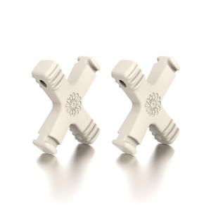 Aligner Chewies Compatible for Invisalign Aligners, Trays Seater Orthodontic Munchies for Braces, Aligner, Retainer (Pack of 2)(White)