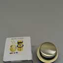 Gold Bathtub Drain Kit, All Metal Tub Drain Trim Kit with 2-Hole Overflow Face Plate and Universal Fine/Coarse Thread Assembly, Brushed Gold