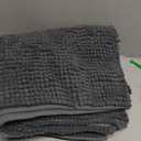 SUBRTEX Bathroom Rugs, 24" x 60" Chenille Bath Rug Soft Short Plush Bath Mat Soft Shower Mat Water Absorbent Shower Mat Quick Dry Machine Washable, Gray