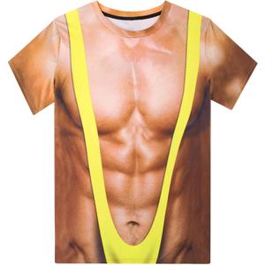 RAISEVERN Unisex Summer T-Shirts Crewneck Cool Short Sleeve Funny Graphic Print Top Casual Tees (XXL)