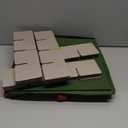 ZOBER Large Christmas Ornament Storage Box - Stores 128 3" Ornaments, With Dividers - Ornament Organizer Storage Box, Durable Christmas Containers Holder - Extra Pockets, Dual Zipper - Green