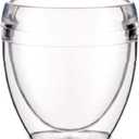 Bodum 8oz Pavina Outdoor Double-Wall Plastic Tumbler, BPA-Free, Set of 6, Clear