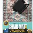 Office Chair Mat for Hardwood Floor -Heavy-Duty Floor Mat for Office Chair - Scratch-Resistant and Non-Slip Computer Chair Mat, Wood and Tile Protection for Office & Home, Brown 48" x 60"