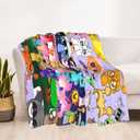 FINENESS SINCE 1988 Gamer Cartoon Blanket for Boys Birthday Throw Blanket for Boys Birthday Gift Home Fleece Throw Blankets for Couch Bed Sofa Gamer Blanket 50"x40"