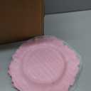Pesonlook 24Pcs Pink Reef Charger Plates Round for Dinner,13inch, Large