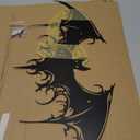 Gothic Bat Wall Decor  Halloween Dark Goth Gifts Metal Decorations for Indoor & Outdoor | Spooky Gothic Wall Art, Halloween Decor & Bats Art for Goth Home, Halloween gothic gifts