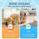 Kittra Dog Cooling Mat,Washable Portable Coolings Pad for Pet Dogs & Cats Sleeping Mat for Indoor & Outdoor Use, Keep Cooling for Pets(Blue,19.7" L x 15.7" W)