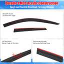 Fit 2018-2024 Audi Q5 & SQ5 Acrylic Tape on Low Profile Window Visors | IKON MOTORSPORTS, Not Fit Sportback Models, Smoke/Tinted, Rain Guards, Self-Adhesive, Side Window Wind Deflectors, 4PCS