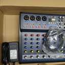 Pyle 8-Channel Bluetooth Studio Mixer - USB, DSP, Phantom Power, DJ/Studio Use