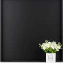 Hanobe Square Large Ottoman Tray: Modern Extra Large Black Serving Decorative Trays with Cutout Handles for Living Room Coffee Table Home, 20"