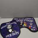 Nightmare Before Halloween Bathroom Decorations, Set of 4 Halloween Toilet Seat Cover Sets with Toilet Lid Cover Toilet Seat Cover Tank Cover, Jack Sally Nightmare Christmas Home Party Decor