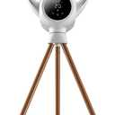 U ULTTY Bladeless Tower Fan for Bedroom, 25ft/s High-Speed Cooling Fan with 20 Speeds & 3 Modes, 270° Tilt & 90° Oscillating Quiet Standing Fan with Remote, HD LED Display, Ring Ambient Light, White, Large