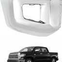 GXYWADY Front Bumper End Cap Passenger Side Right RH Chrome Steel without Parking Replacement for Tundra 2014 2015 2016 2017 2018 2019 2020 2021 Replacement for TO1005184 521120C040