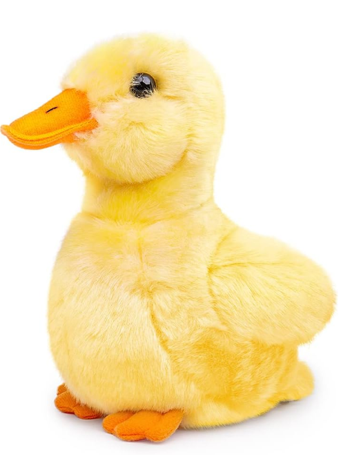 ZHONGXIN MADE Simulation Cole Duck Plush Toy Stuffed Animal - 12 inch Simulation White Call Duck Doll Plush Toys as Gift for Your Kids (Yellow  Duck)