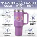 Aunt Tumbler 40oz, Best Aunt Ever Gifts, Thoughtful Auntie Mugs from Niece and Nephew, Unique Presents for Her, Ideal for Birthday, Mothers Day, Christmas, Gift Ready