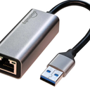 USB A to ethernet Adapter，USB 3.0 Gigabit to ethernet Adapter Compatibility 100/1000MBPS,Compatible with Windows, Mac OS, Linux, PC, Laptops, and More