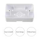Totority Wall Socket Junction Box 5 Pcs ABS, White, 4.72 X 2.87 X 1.37 Inch, External Installation, Home Decor Electrical Outlet Box for Household Use